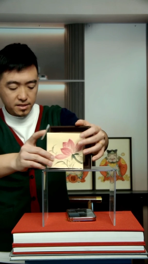 国画10*10不落名绘画带框发货587