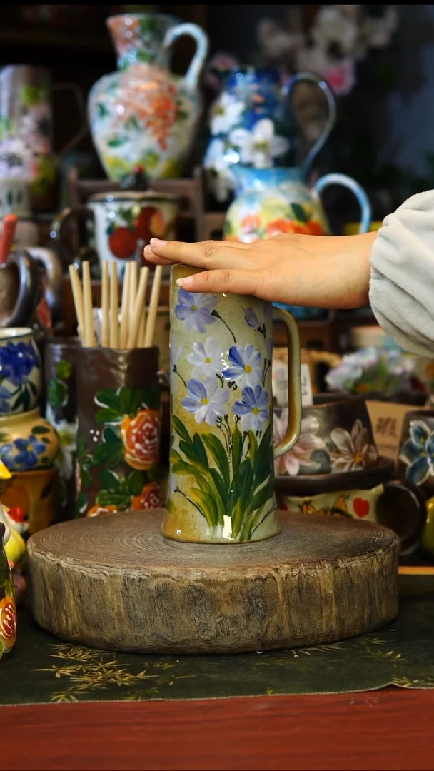 陶瓷97景德镇手工手绘釉下彩