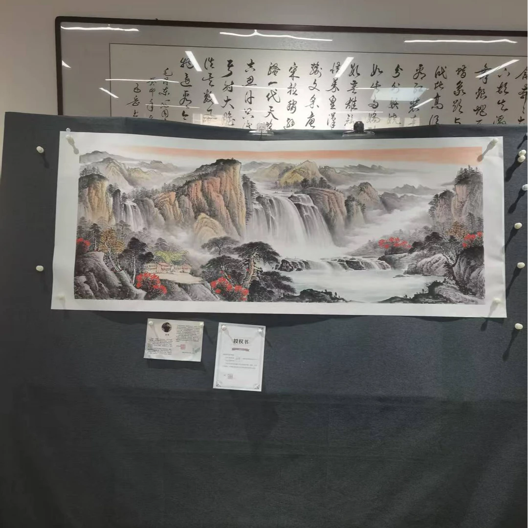 【鸿运当头】Z书画作品-横版 画芯180*68