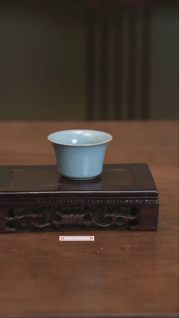 【闪购商品】清凉寺仿古釉手工汝瓷小客杯