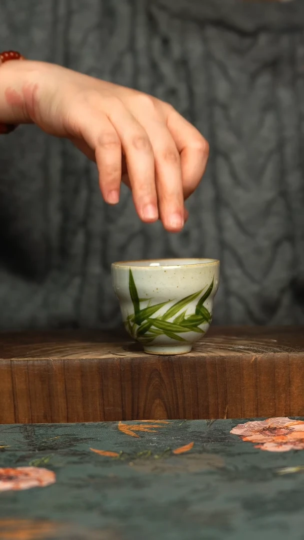 杯釉下彩手工手绘同款陶器