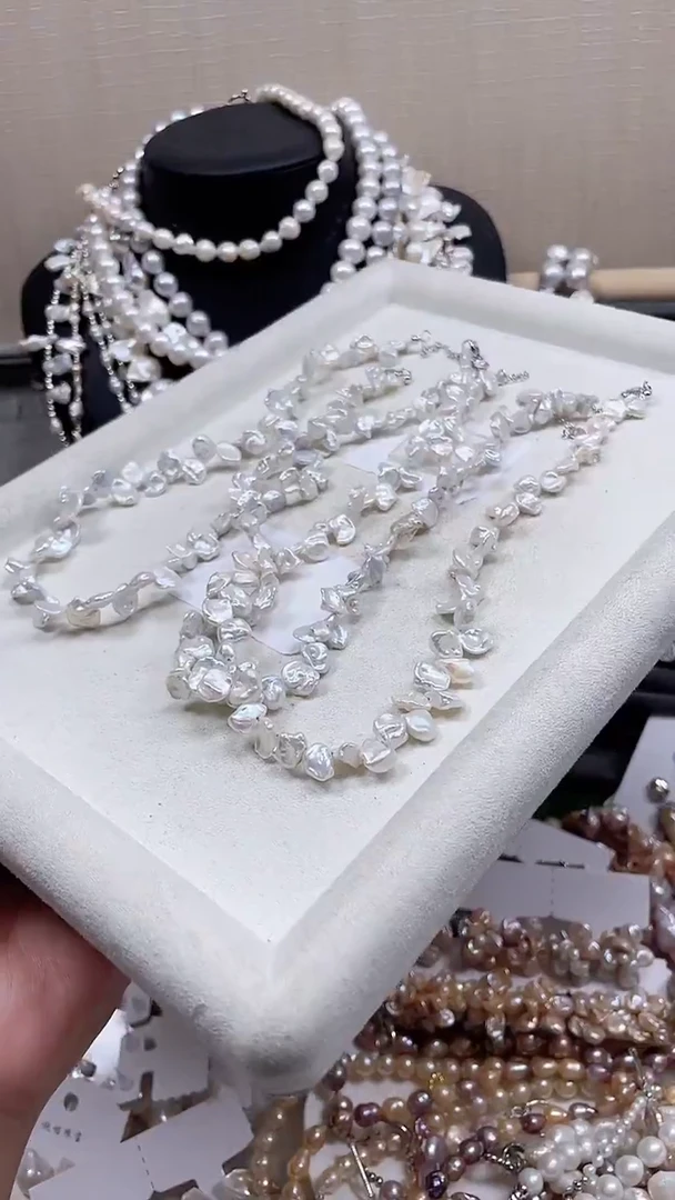 未镶嵌项链淡水珍珠【纯恬饰品】（多样性发货发一）