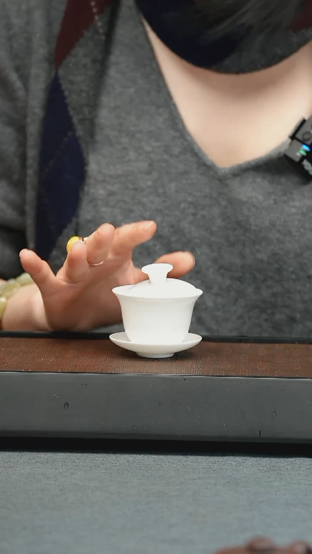 【闪购商品】杯五堂 玲珑骨瓷盖碗