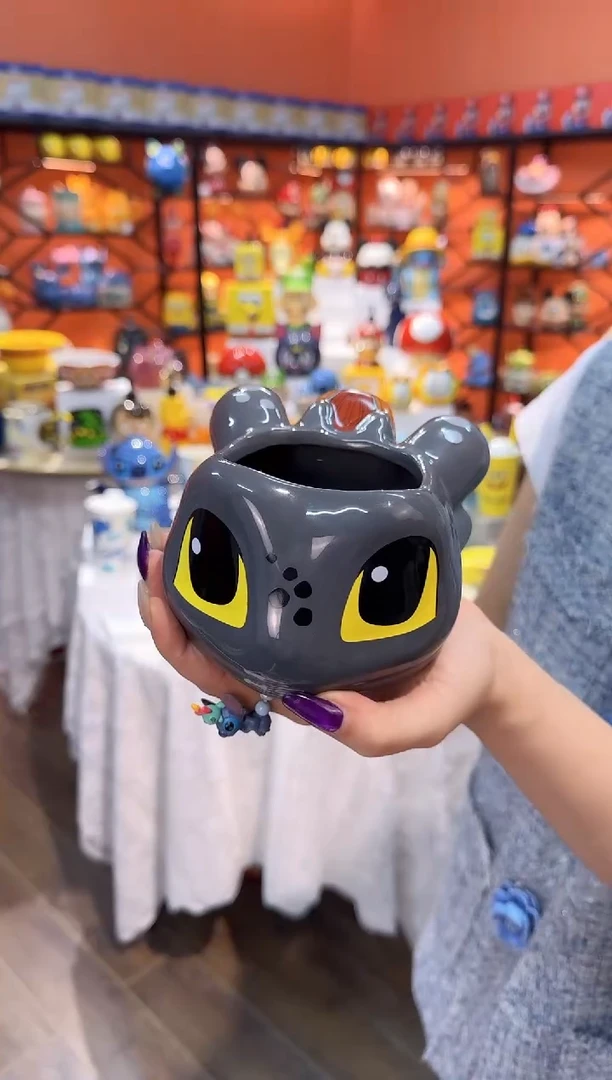 瓷片@@驯龙高手无牙仔陶瓷水杯