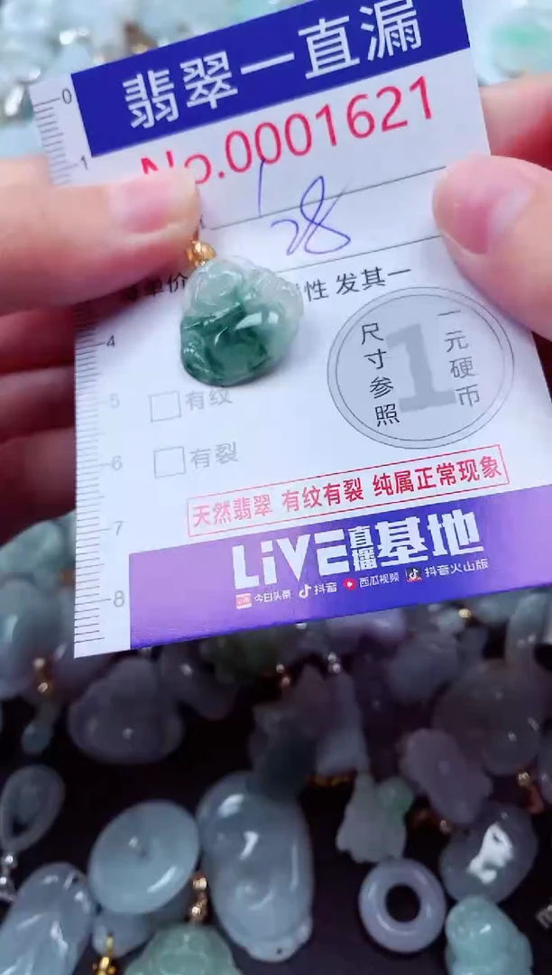 吊坠(不含链)未镶嵌翡翠1621