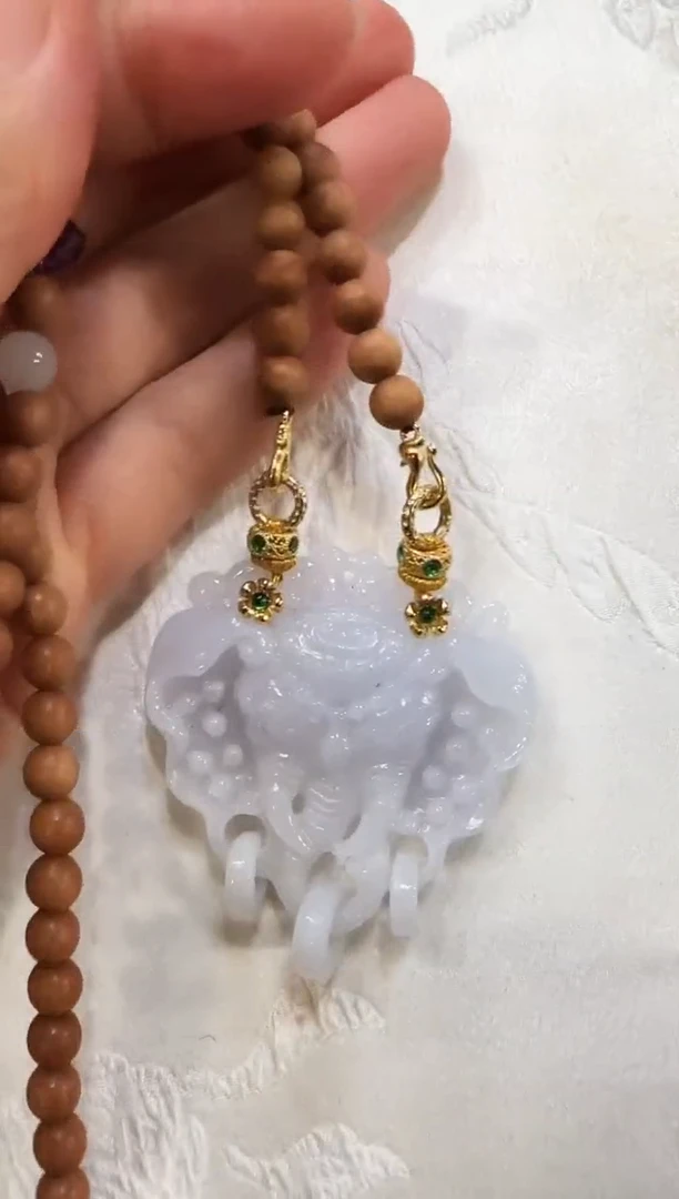 颈饰未镶嵌翡翠国风