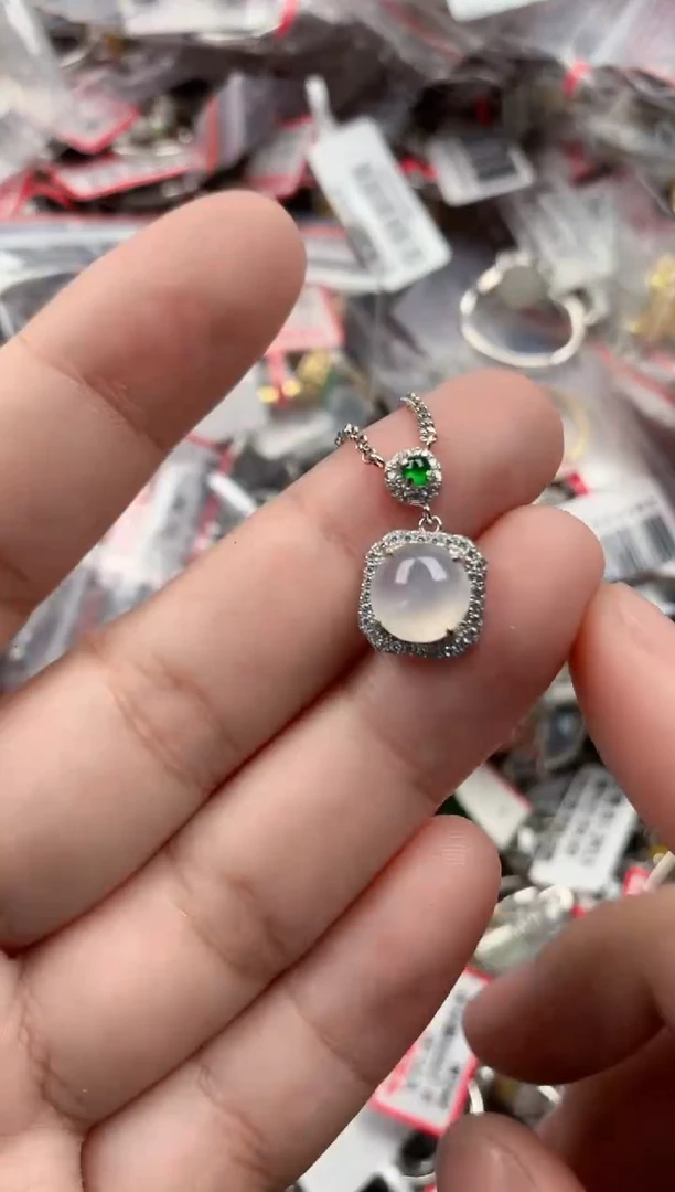 银S925镶嵌戒指翡翠11   2