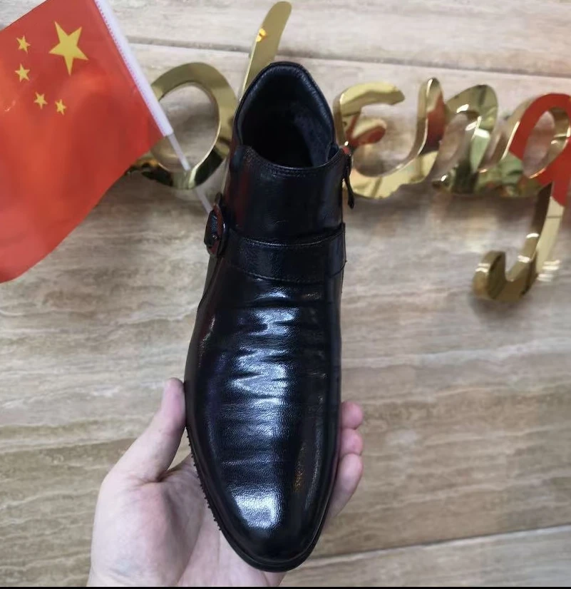 新款高品质男士全皮面休闲百搭时尚男鞋