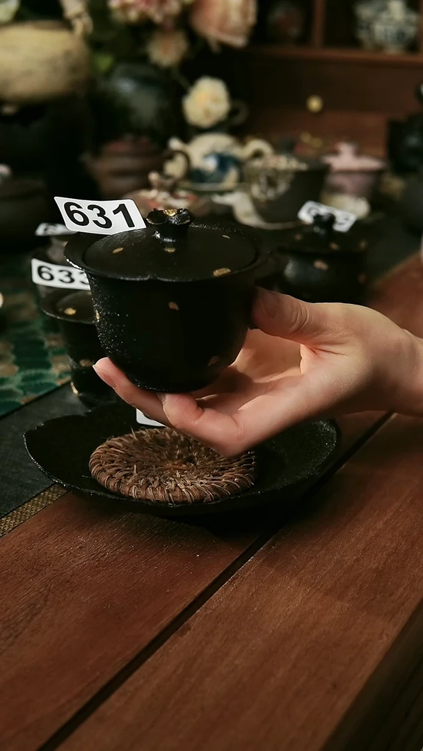 花口葵口盖碗盖碗