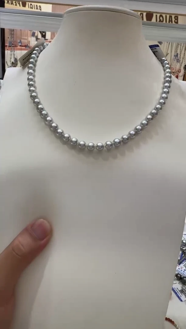 海水珍珠银S925镶嵌颈饰清货