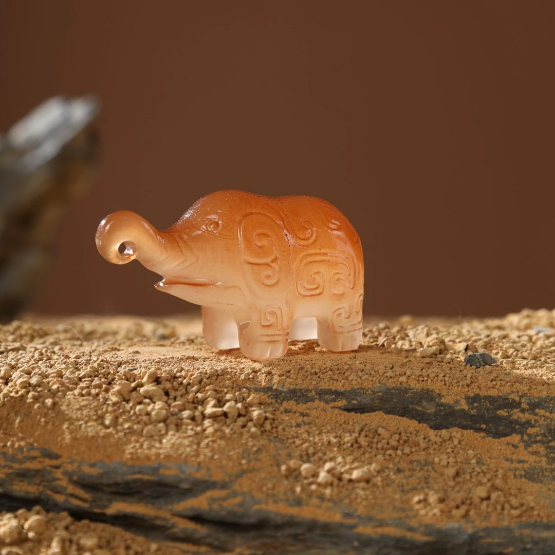 考古博物馆妇好玉象手办