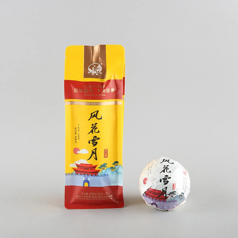 2024年 松鹤延年 风花雪月沱茶 普洱茶 生茶 100克/沱 六年陈布朗