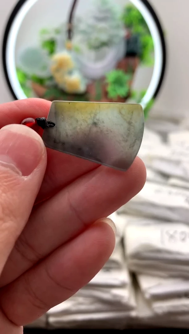 【闪购商品】翡翠颈饰未镶嵌小无事牌【品质一般能接受再拍】