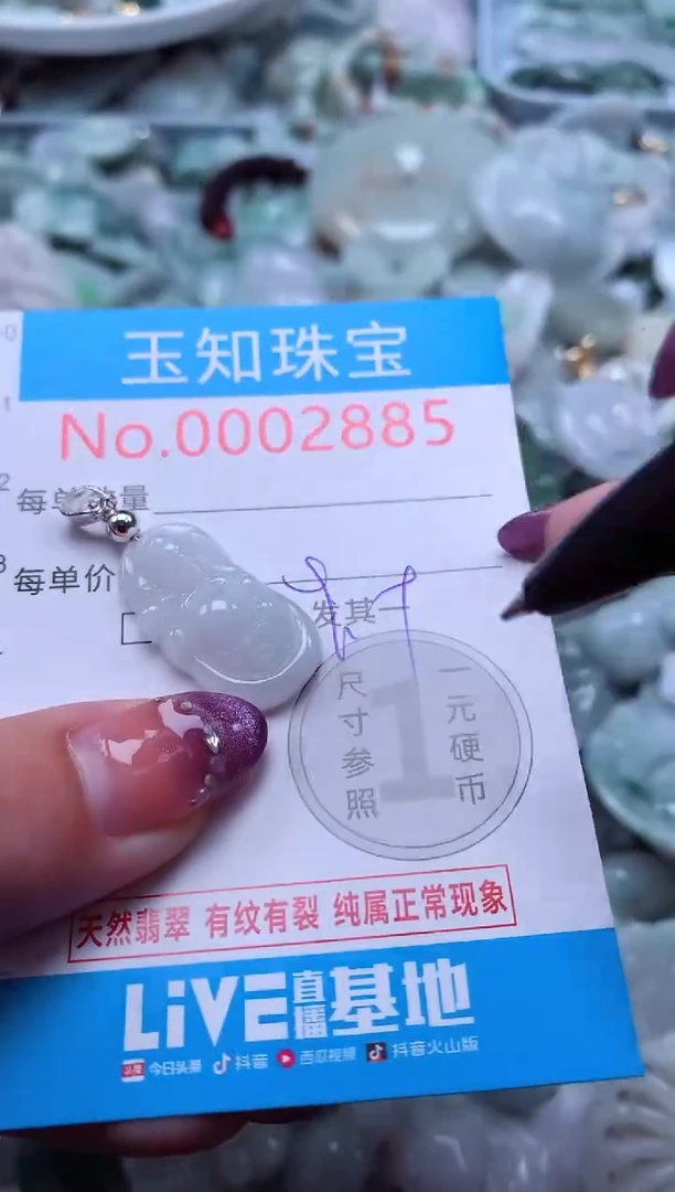 翡翠未镶嵌吊坠(不含链)2885