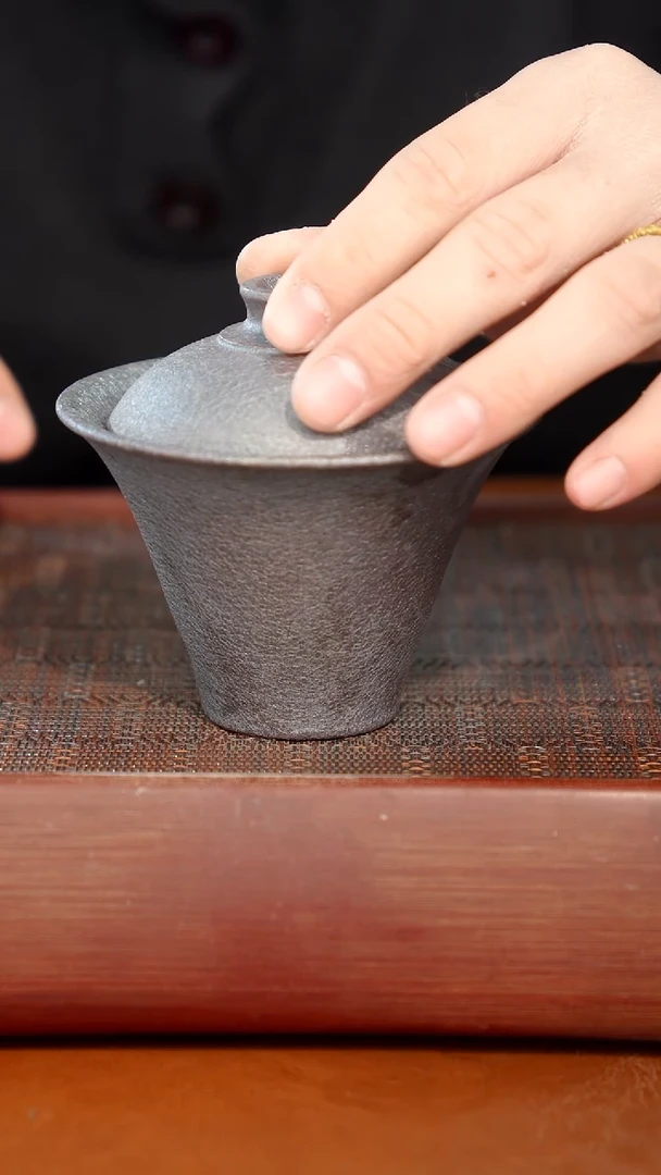 陶瓷奢瓷/瑞寅柴烧茶器（盖碗）408微瑕