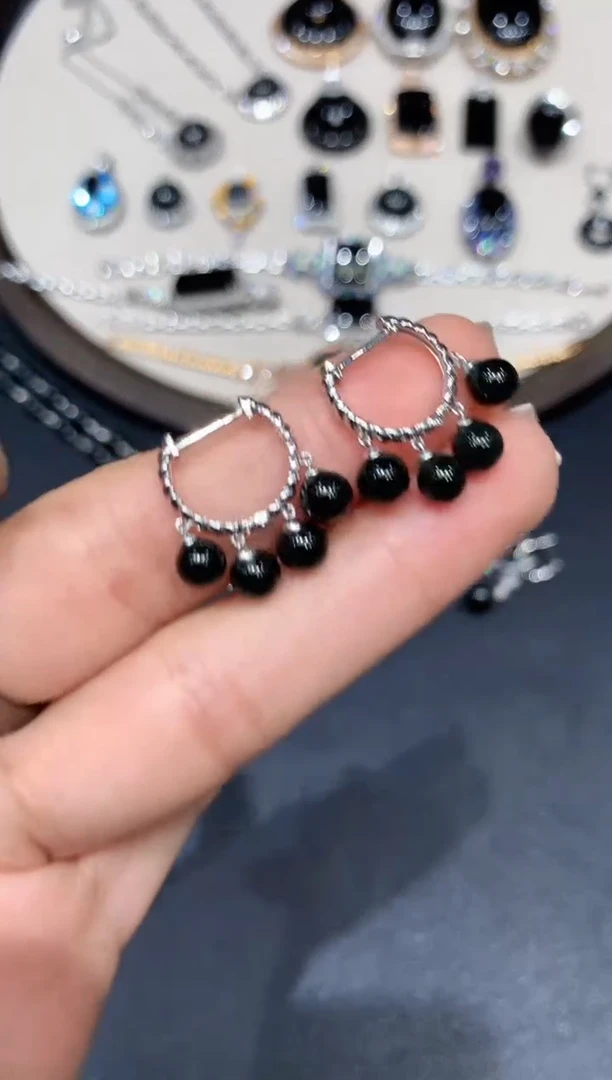 翡翠18K金镶嵌耳饰GQY多样性发其一