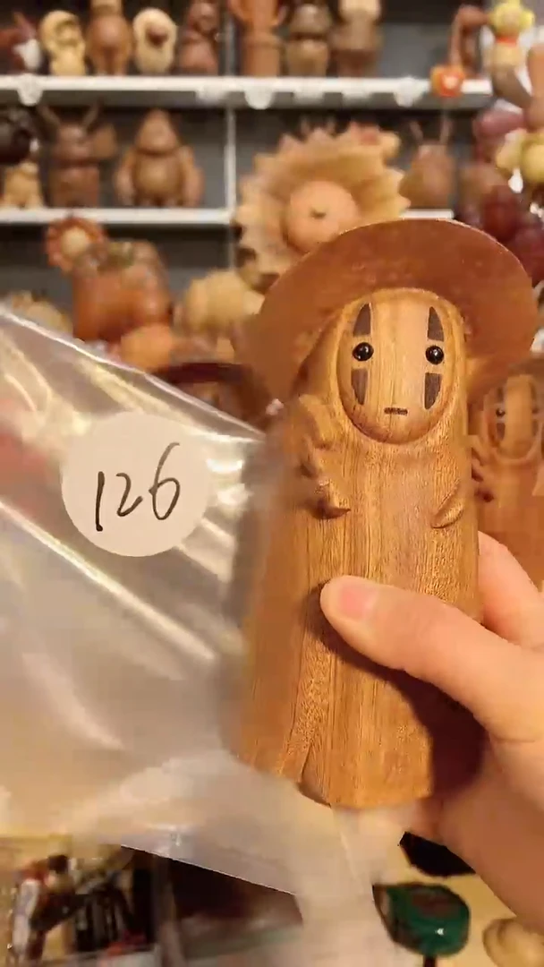 【闪购商品】木木雕摆件可爱卡通