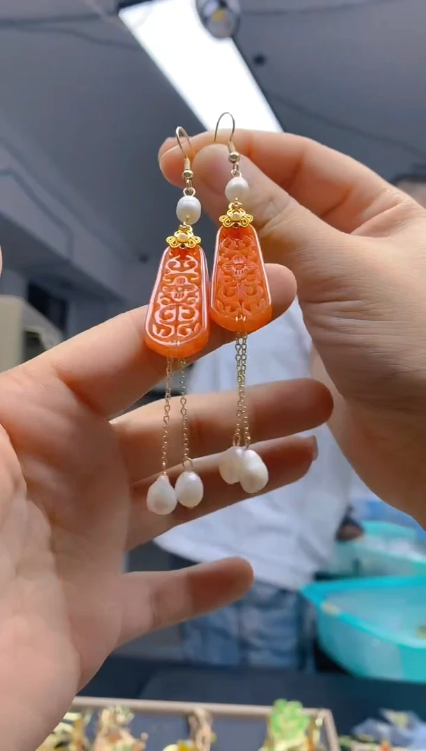 【闪购商品】翡翠耳饰合金271翡翠耳钩