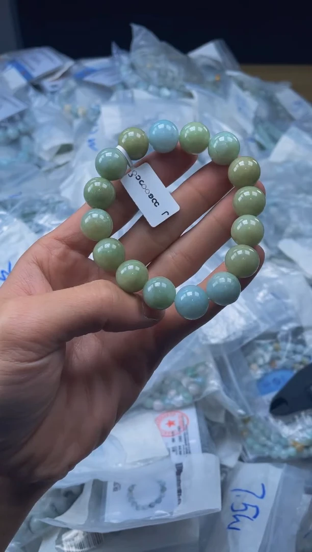 未镶嵌手链翡翠珠串