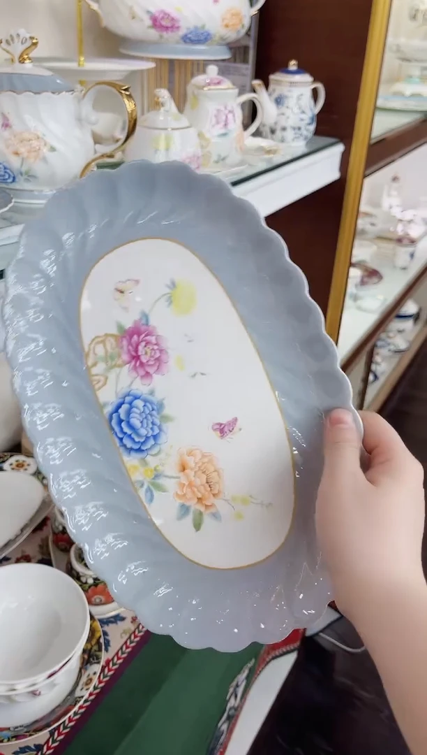 36%以上骨粉骨瓷12英寸鱼盘