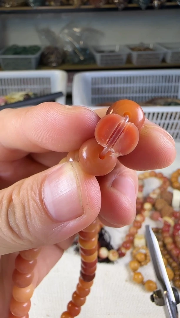 手串菩提根/象牙果11红算盘