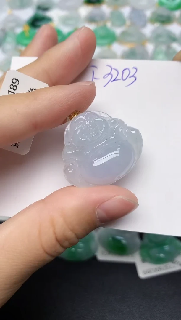 颈饰18K金镶嵌翡翠天然缅甸A货翡翠百元以上9元证书费自理