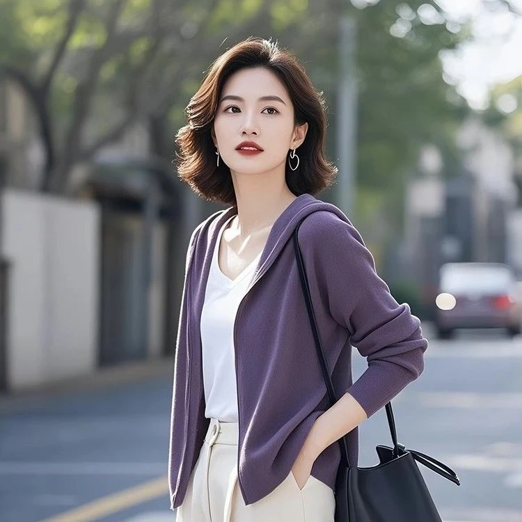 今年流行女装时髦洋气上衣独特漂亮连帽卫衣外套秋季2025新款