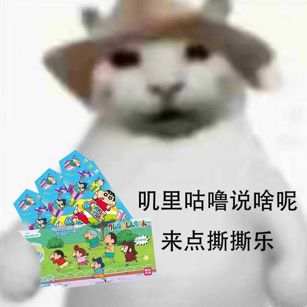 【尝鲜抓猪】简动文创蜡笔小新 蜡笔小新 撕撕乐收藏卡（默认代拆）Q