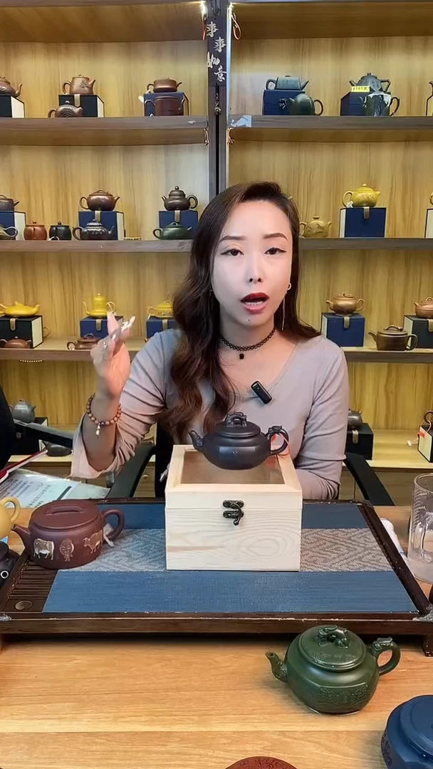 【闪购商品】紫砂茶壶石黄四方紫砂壶【菲】