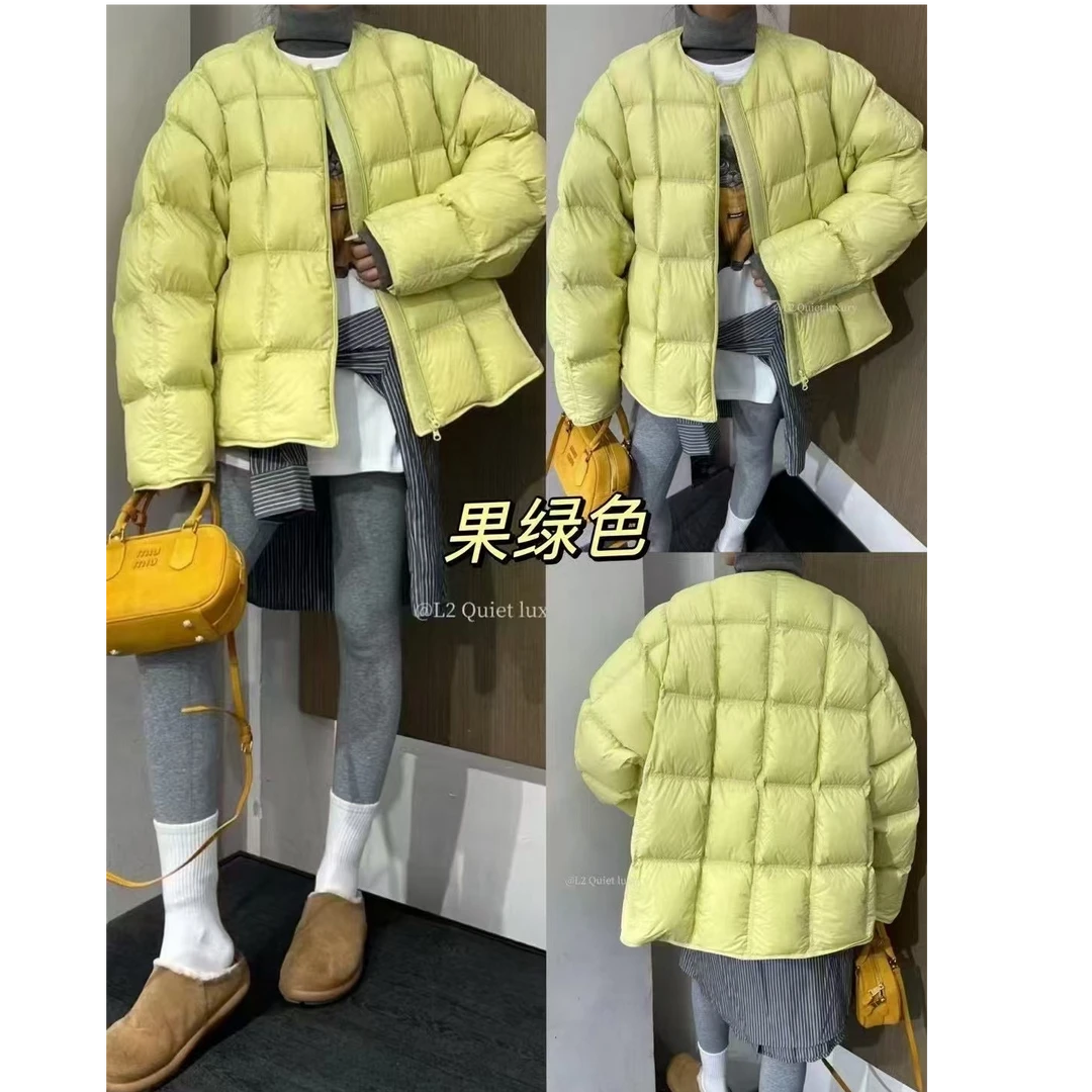 【SHU YE】2025 冬 新款方格羽绒服