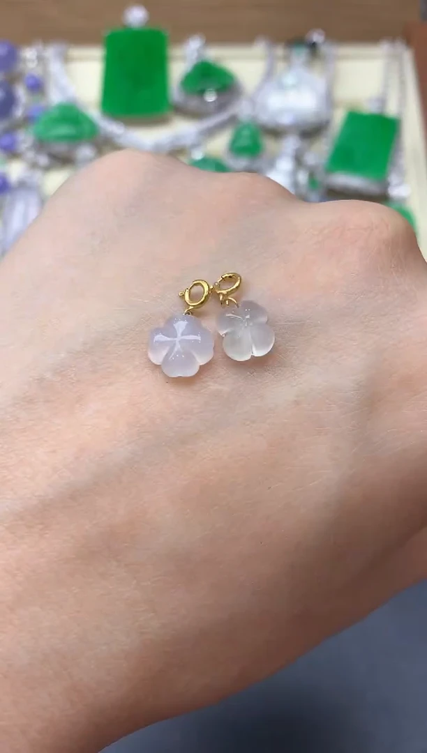 颈饰18K金镶嵌翡翠147-中国好珍宝