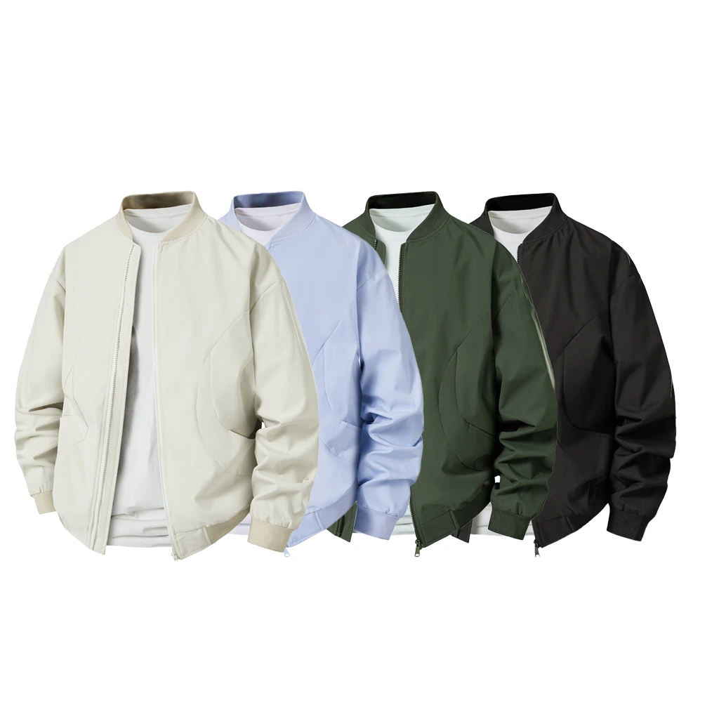 春秋季棒球夹克外套男休闲百搭冲锋上衣736