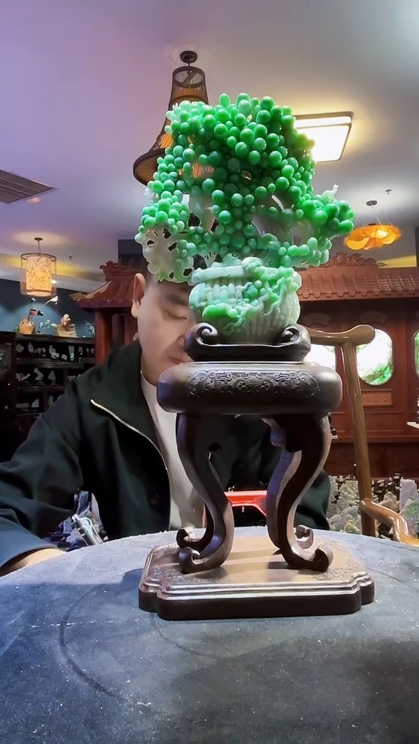 未镶嵌定制翡翠锦*55/1127/Y/花篮