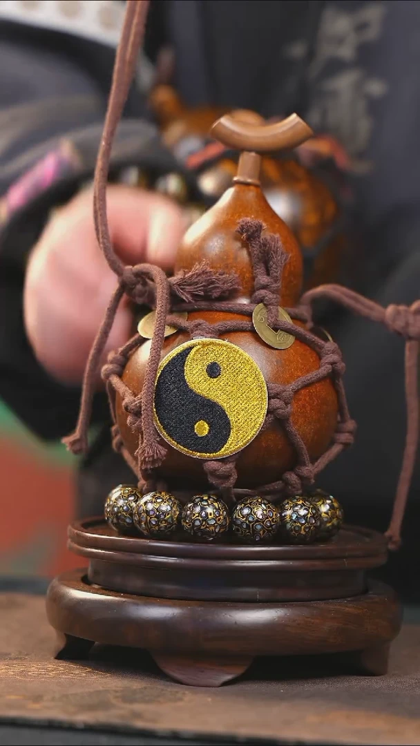 【闪购商品】YQ243大漆酒葫芦不包手串及旋转底座