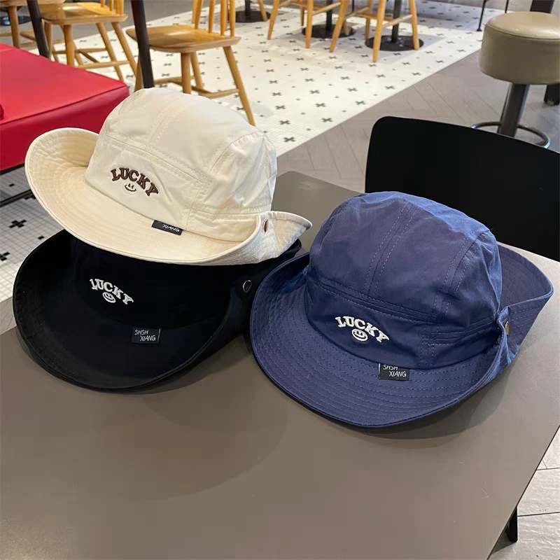 儿童帽子韩系春夏渔夫帽宝宝大檐遮阳防晒帽男童女童出游太阳帽潮