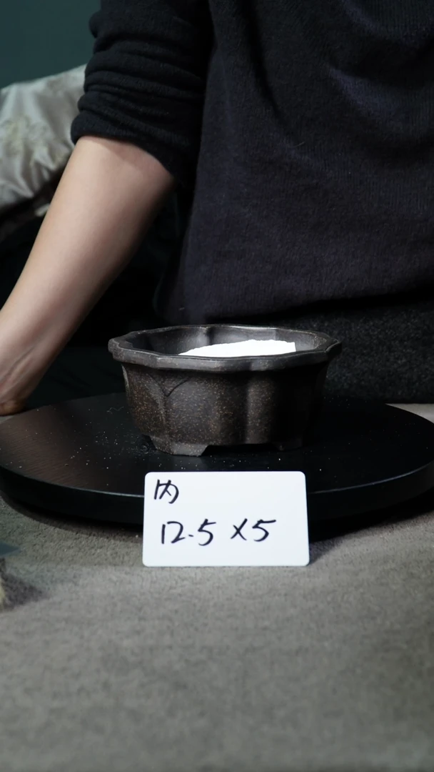 宜兴紫砂小花盆盆