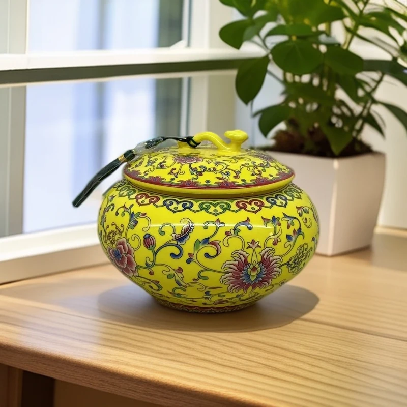 XD-DP-XD2590花团锦簇四条屏瓷板画