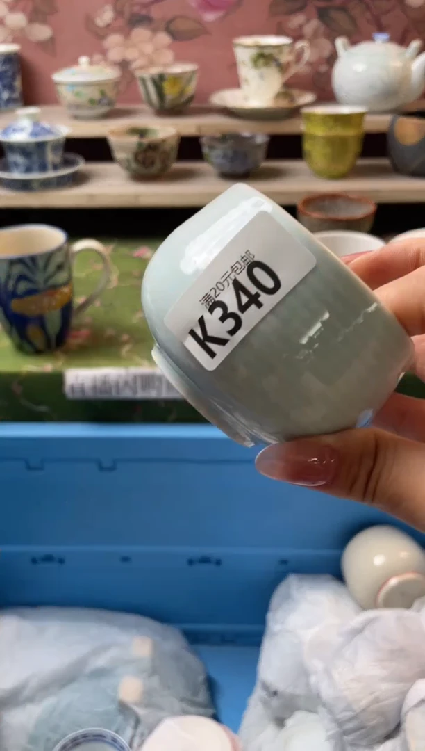 瓷片彩**雨瓷器瓷器K340