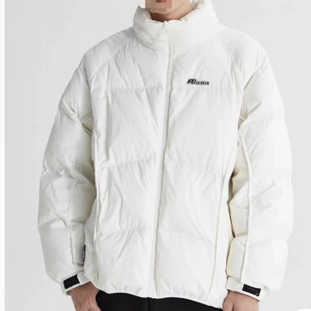 90白鸭绒羽绒冬季新款明辑线立领男休闲百搭保暖夹克上衣女C20