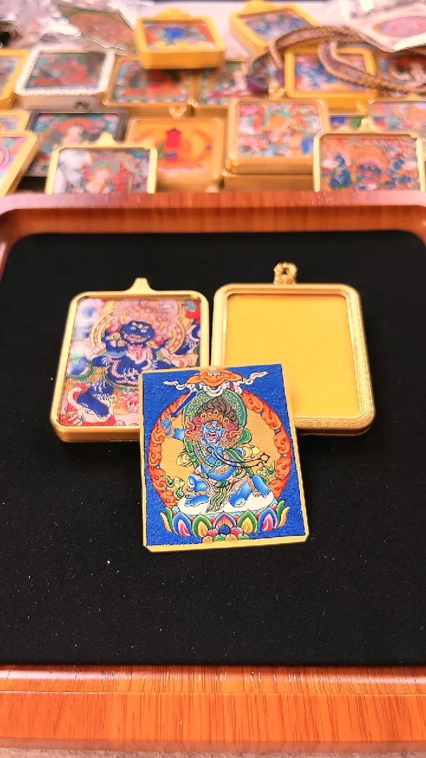 吊坠月**博纯手绘唐卡不动老师