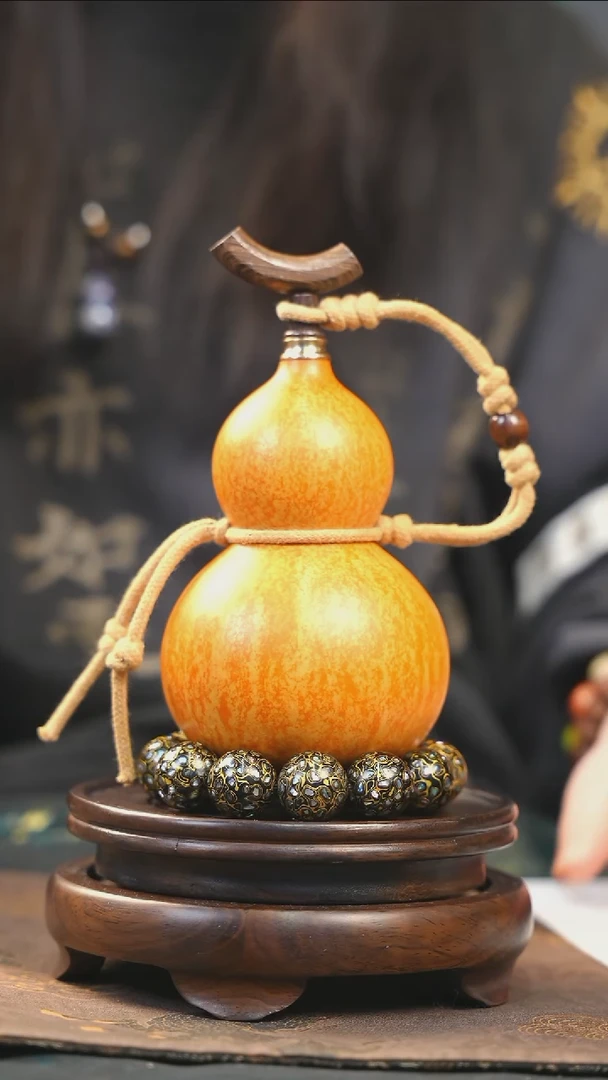 【闪购商品】YM123大漆酒葫芦不包手串及旋转底座