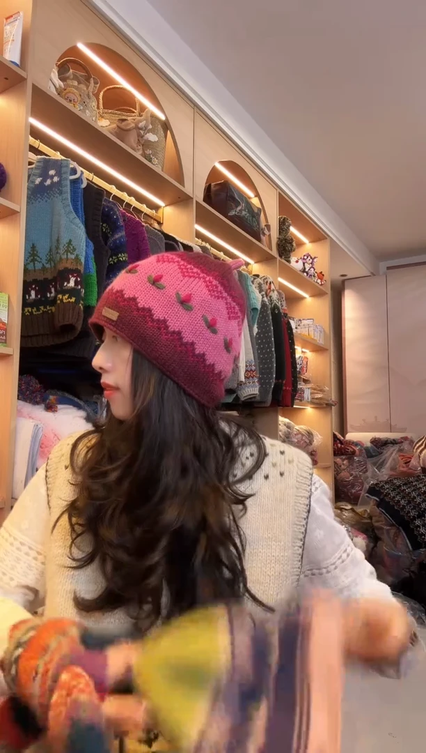 羊毛美丽如玫粉色