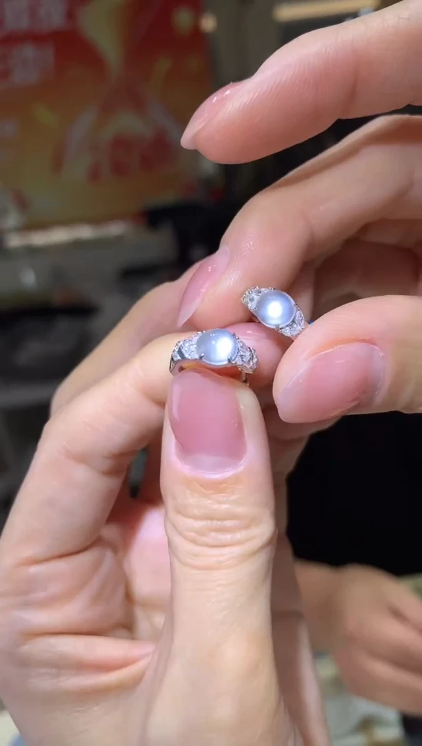 18K金镶嵌翡翠耳饰|不退不换