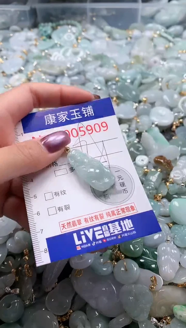 翡翠未镶嵌吊坠(不含链)5909