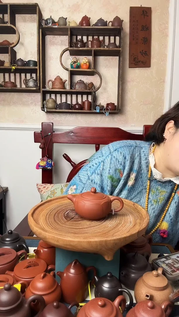 茶壶紫砂清水  莲花230CC