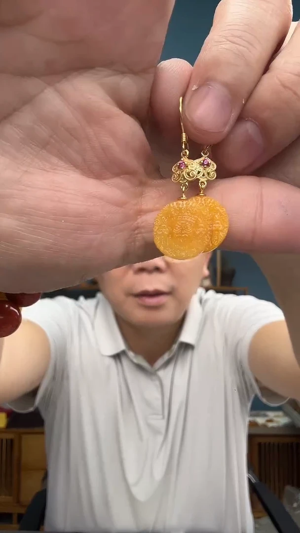 裸石琥珀未镶嵌31（有瑕介意勿拍）