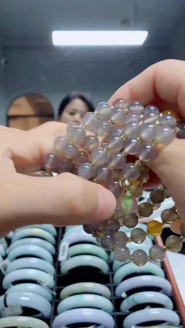 玛瑙/玉髓手链合金玛瑙手串【多样性发货】