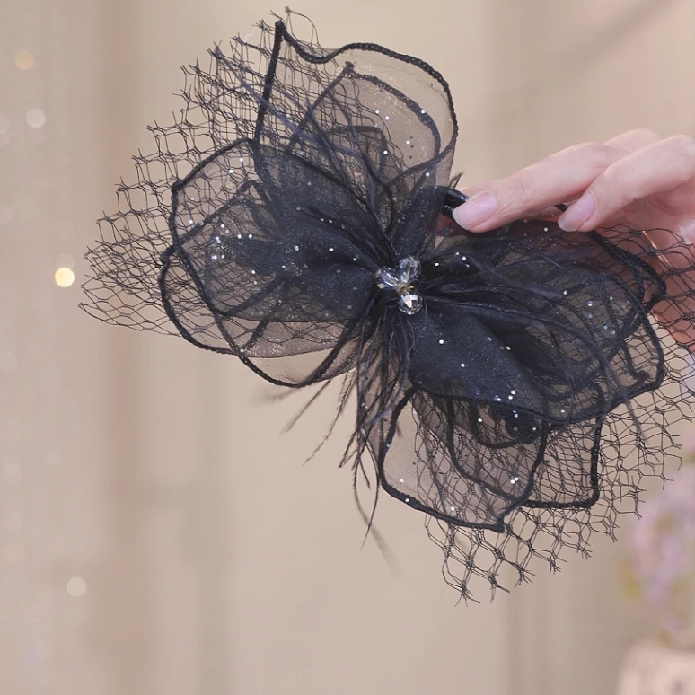 13公分蝴蝶结抓夹2673