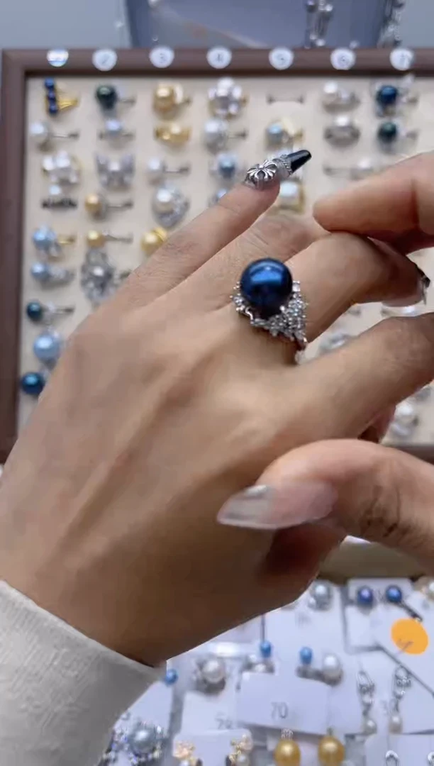 【闪购商品】淡水珍珠戒指合金45