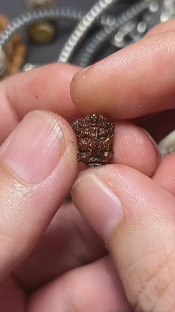 把件紫金鼠大鹏首珠9mm